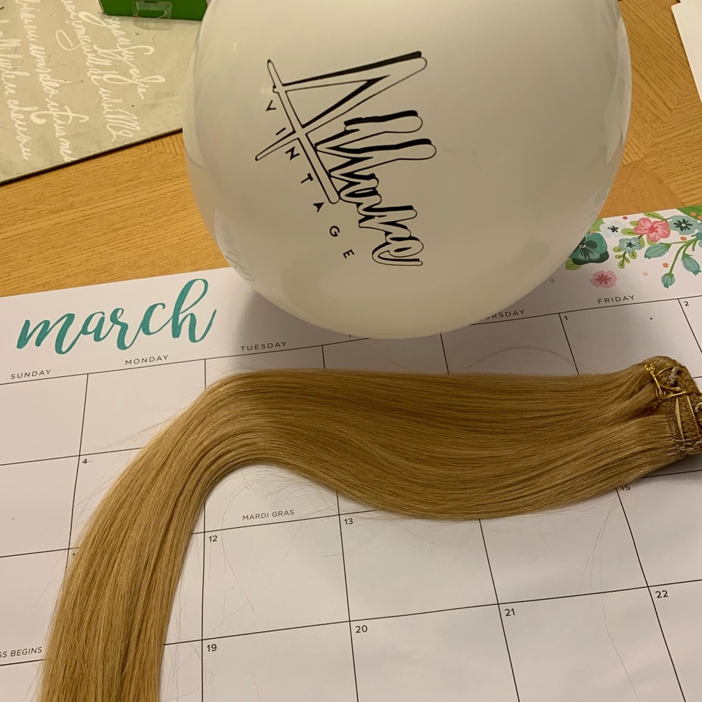 20 inches color #24 Hair Clips